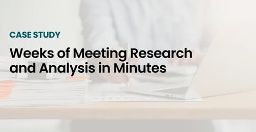 Weeks of Meeting Research and Analysis in Minutes with TROOP