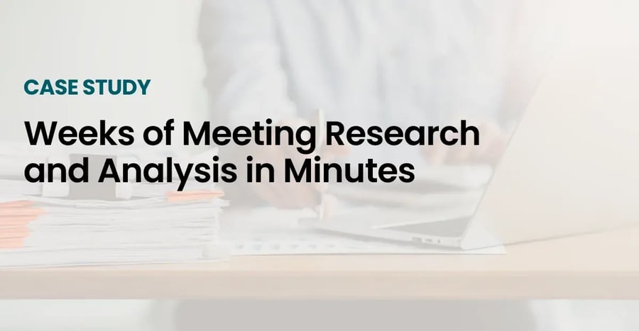 Weeks of Meeting Research and Analysis in Minutes with TROOP
