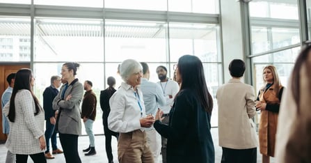 Executive Assistants connecting at an EA professional development event