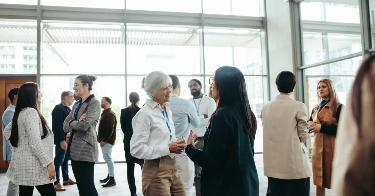 Executive Assistants connecting at an EA professional development event