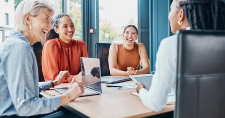 Meeting of Executive Assistants on how they work together on meeting planning