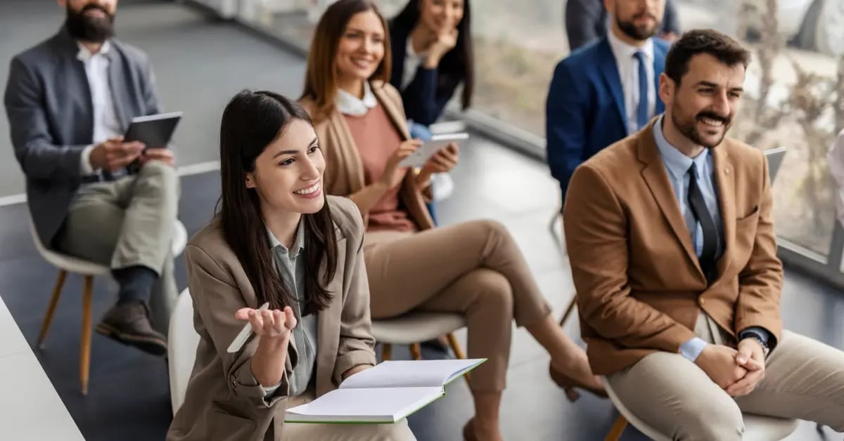 Staff at an in-person meeting that fits their attendee expectations