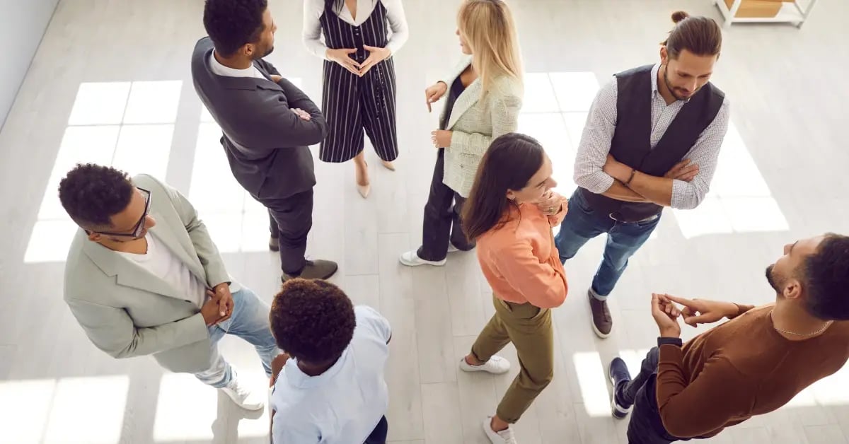 Team activity in-person at a meeting venue chosen by an Executive Assistant