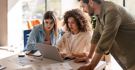 Team working through the meeting planning phases for an offsite