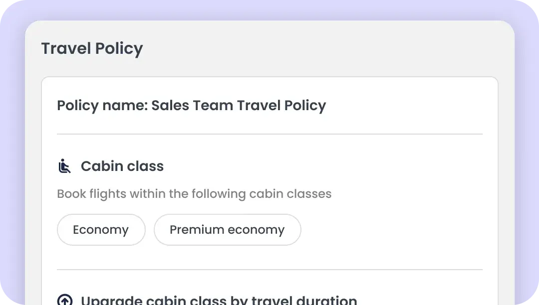 Apply travel policy at the attendee level