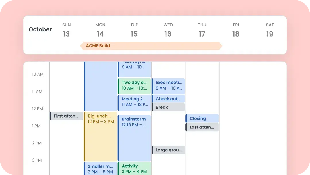 Build and share clear agendas