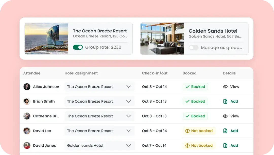 Organize travel details with ease