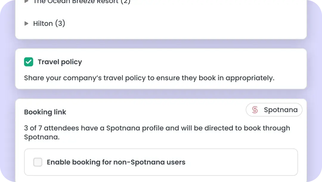 Sync bookings with TROOP