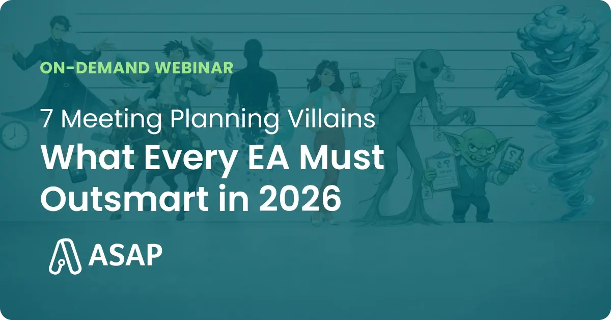 Webinar: 7 Meeting Planning Villains